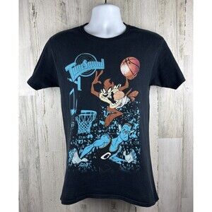 Space Jam Tune Squad Basketball Loony Tunes Taz T-Shirt Small (17”x27”)